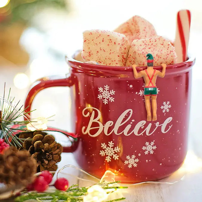 Elf Buddies Holiday Drink Markers