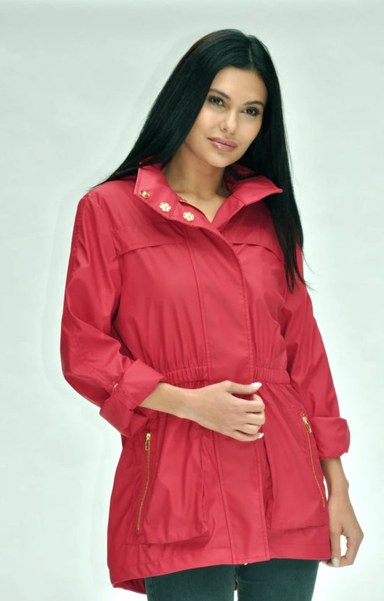 Tess All-Weather Coat - Barbados Cherry
