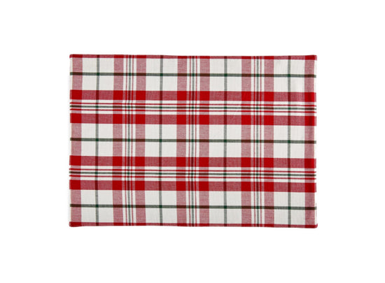 Holiday Red Plaid Rectangular Placemat
