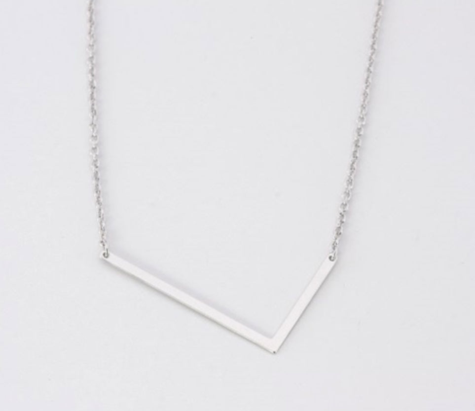 Load image into Gallery viewer, Sideways Initial Necklace - Silver
