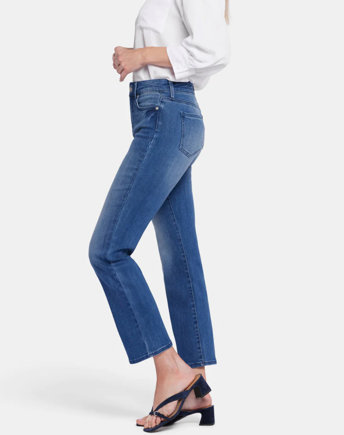Higher Rise Marilyn Ankle Jeans - Blue Island