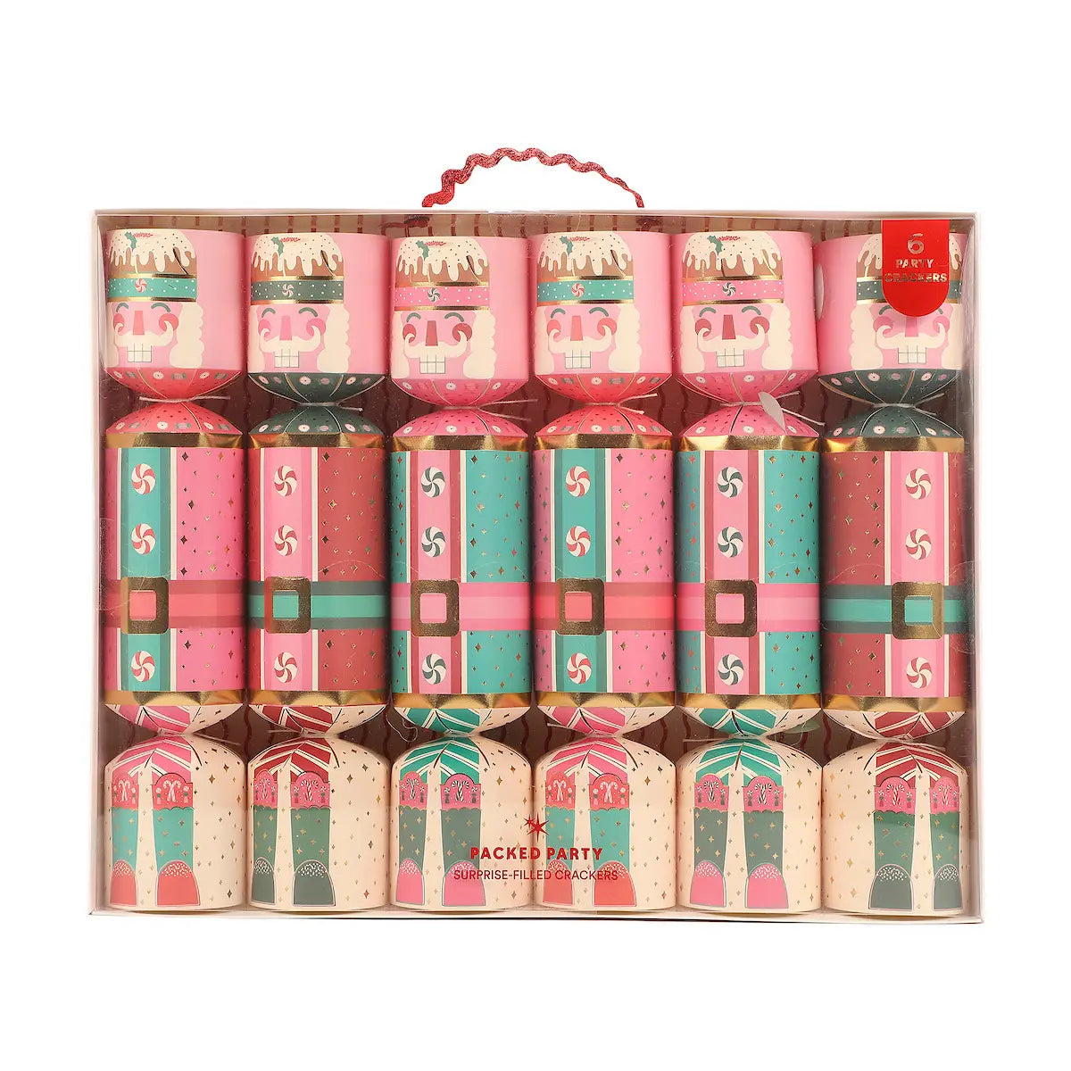 Candyland Nutcracker Party Crackers - Set of 6
