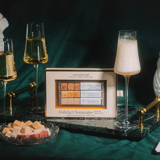 Holiday Champagne Mimosa Mixer Cubes - Cranberry & Spice