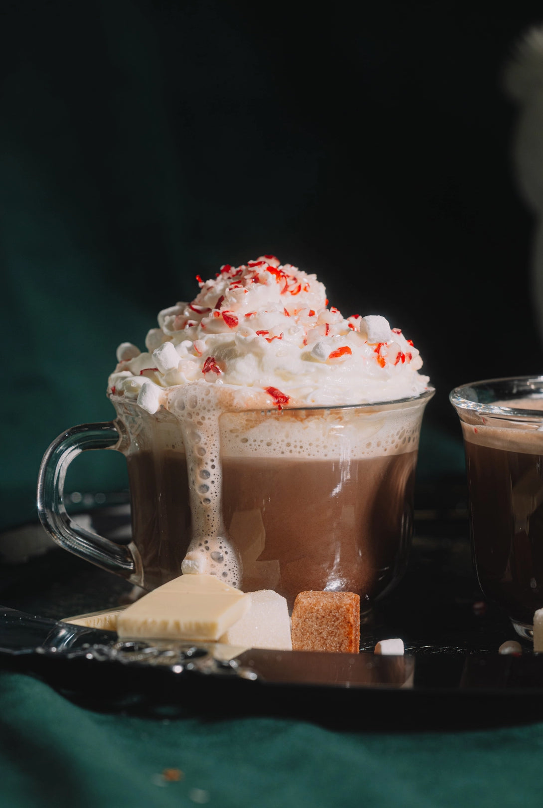 Hot Cocoa Mixer Cubes with Shimmer Marshmallow Rimmer