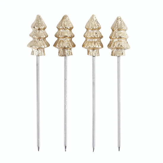 Holiday Tree Cocktail Picks - Set of 4
