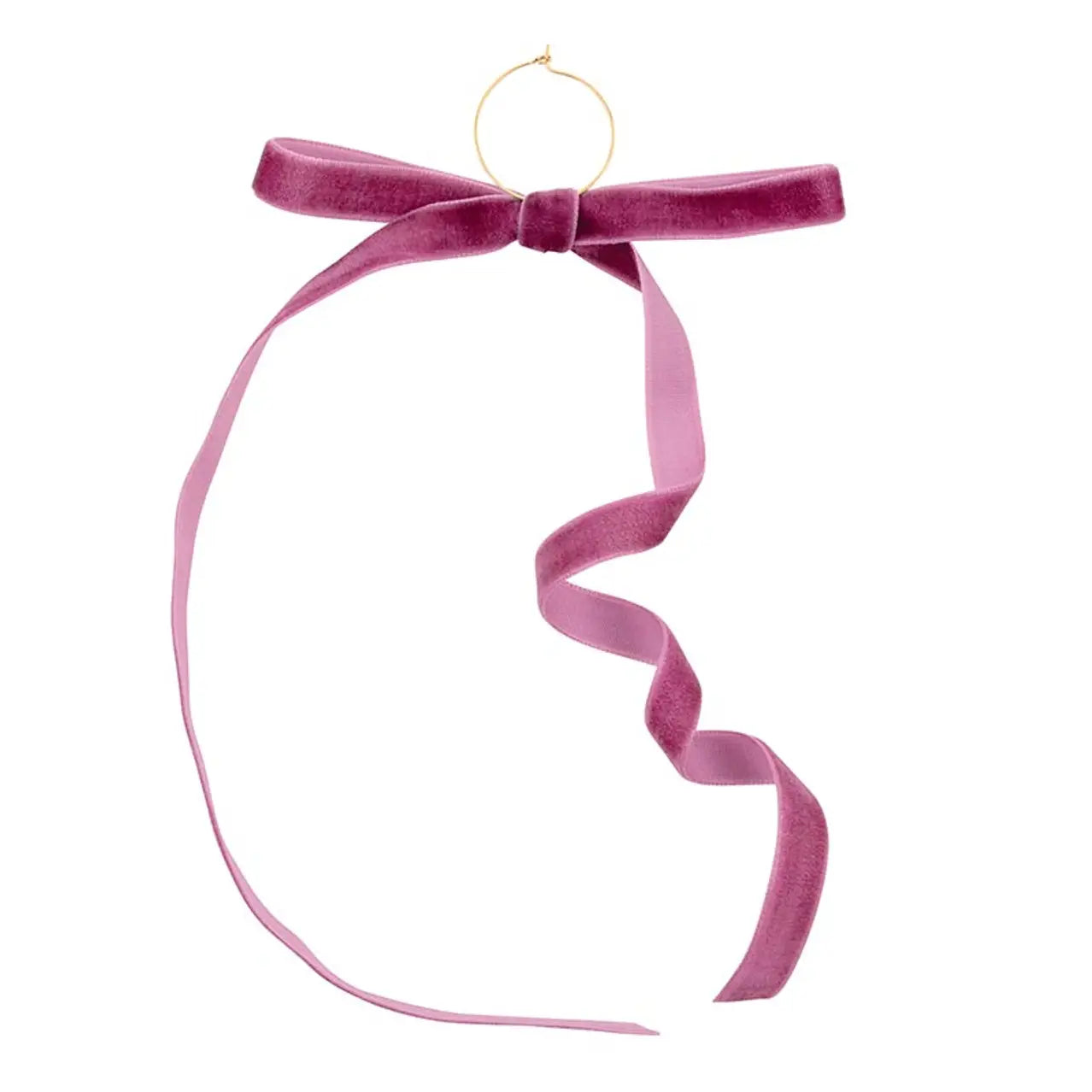 Velvet Bow Wine Charms - Set of 6