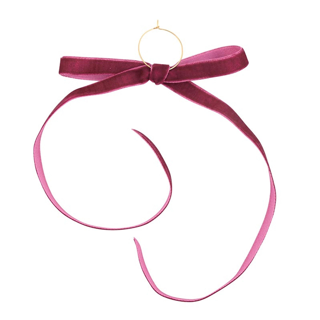 Velvet Bow Wine Charms - Set of 6