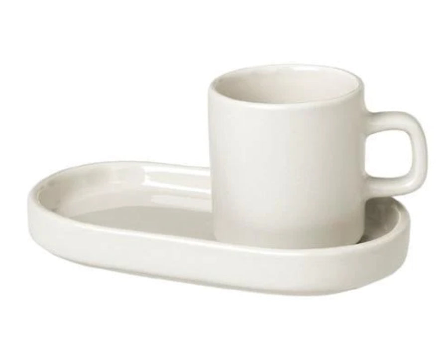 PILAR Espresso Cup with Tray - Moonbeam