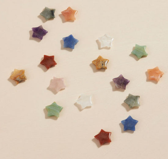 Assorted Carved Crystal Stars