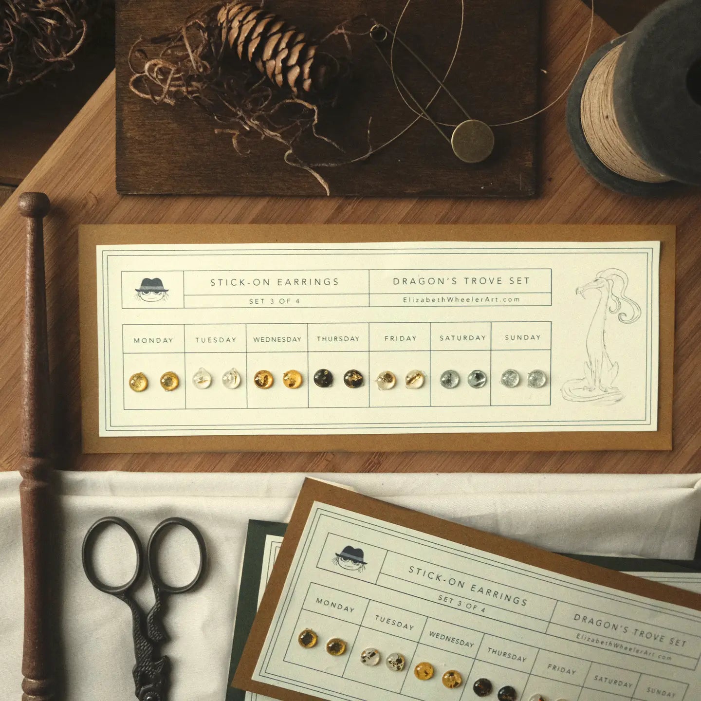 Dragon’s Trove Stick-On Earrings