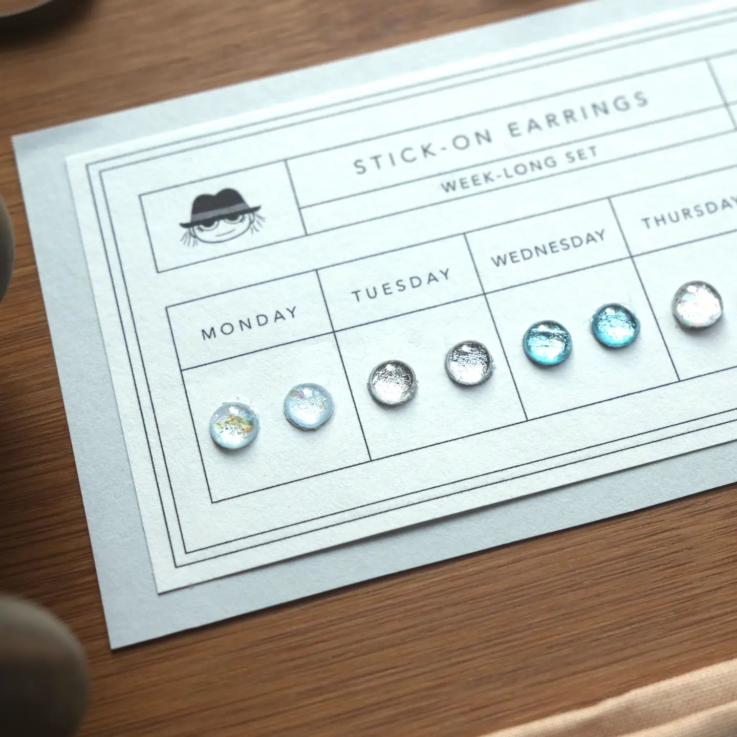 Winter Queen Stick-On Earrings