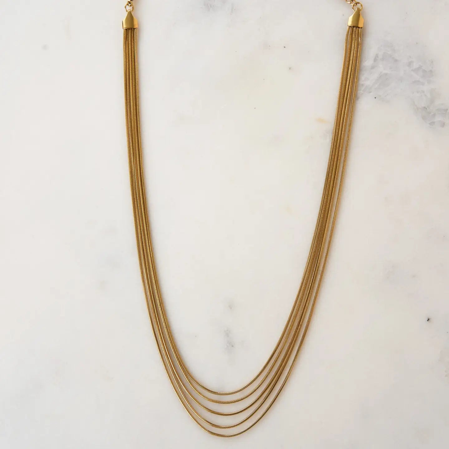 Thelma Layered Snake Chain Necklace