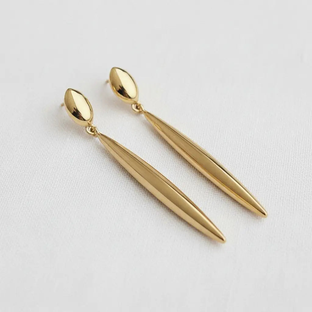 Chic Longline Vintage-Inspired Drop Earrings