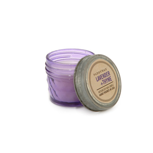 Load image into Gallery viewer, Relish Jar Purple Glass Candle - Lavender &amp;amp; Thyme - 3 oz.
