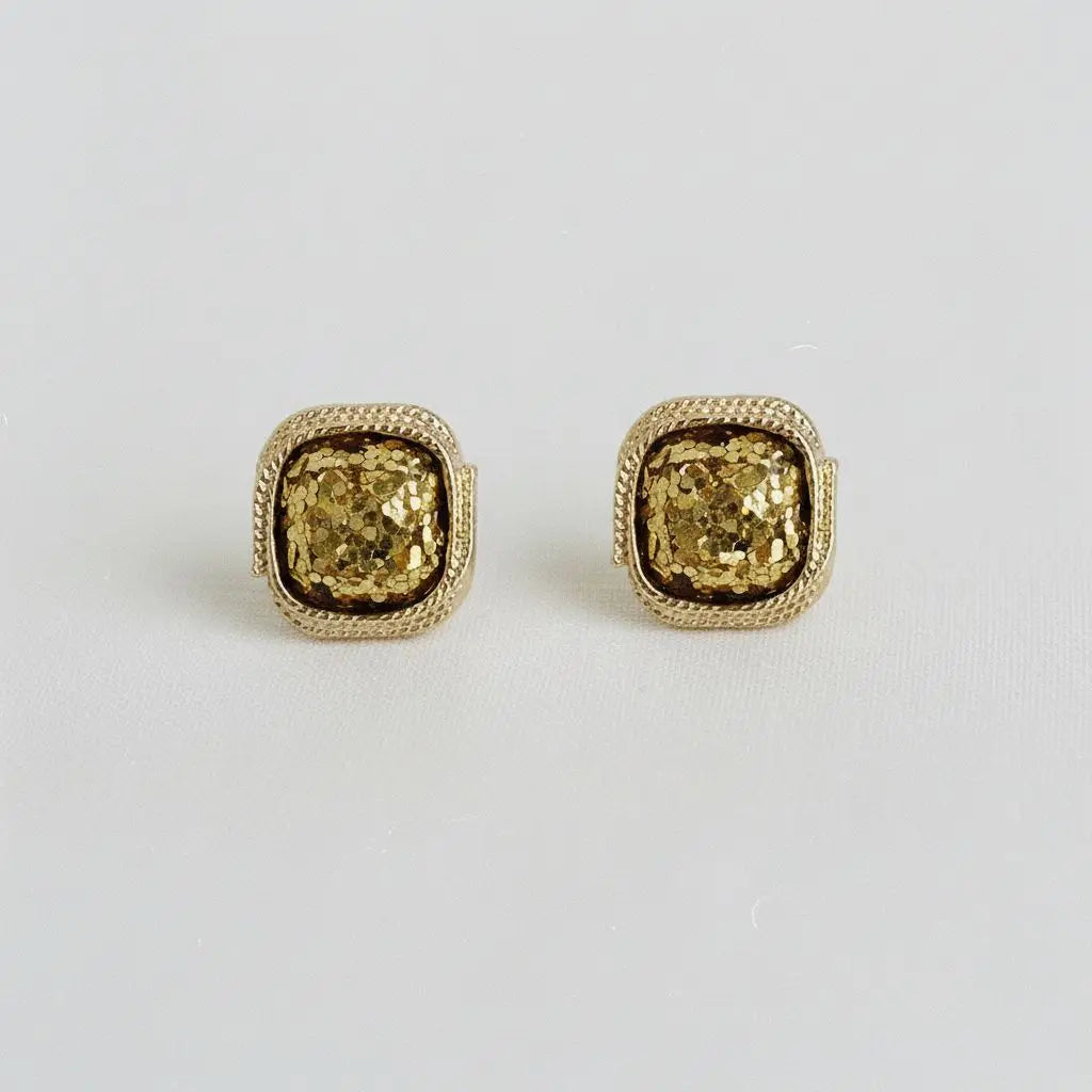 Geometric Gold-Plated Earrings