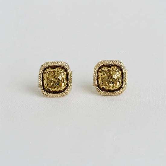 Geometric Gold-Plated Earrings