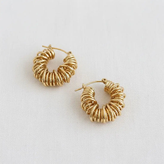 Bold Spiral Hoop Earrings