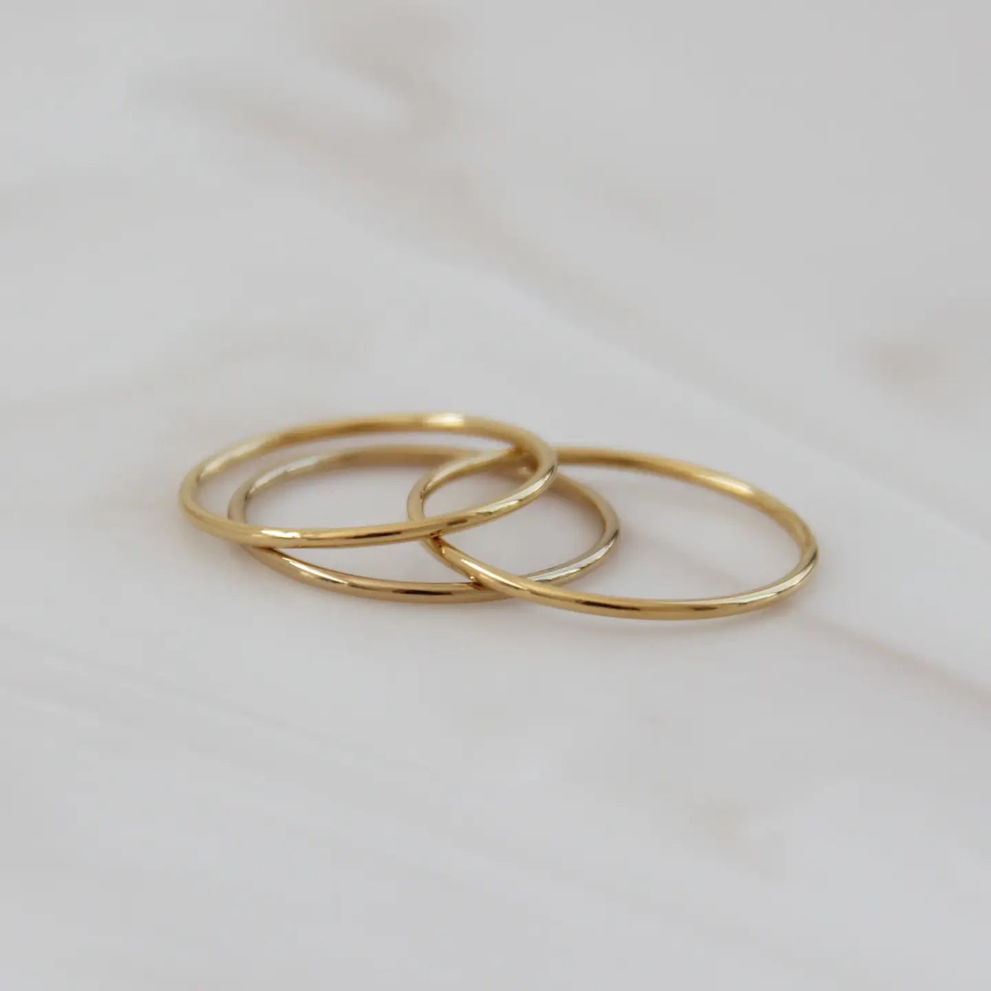 Grace Band Ring - Gold - Set of 3