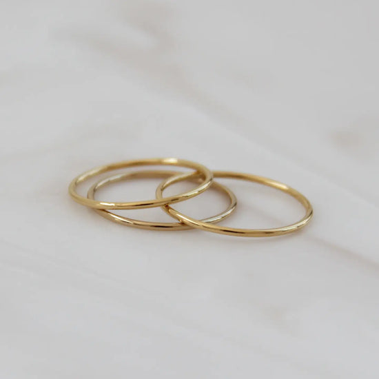 Grace Band Ring - Gold - Set of 3