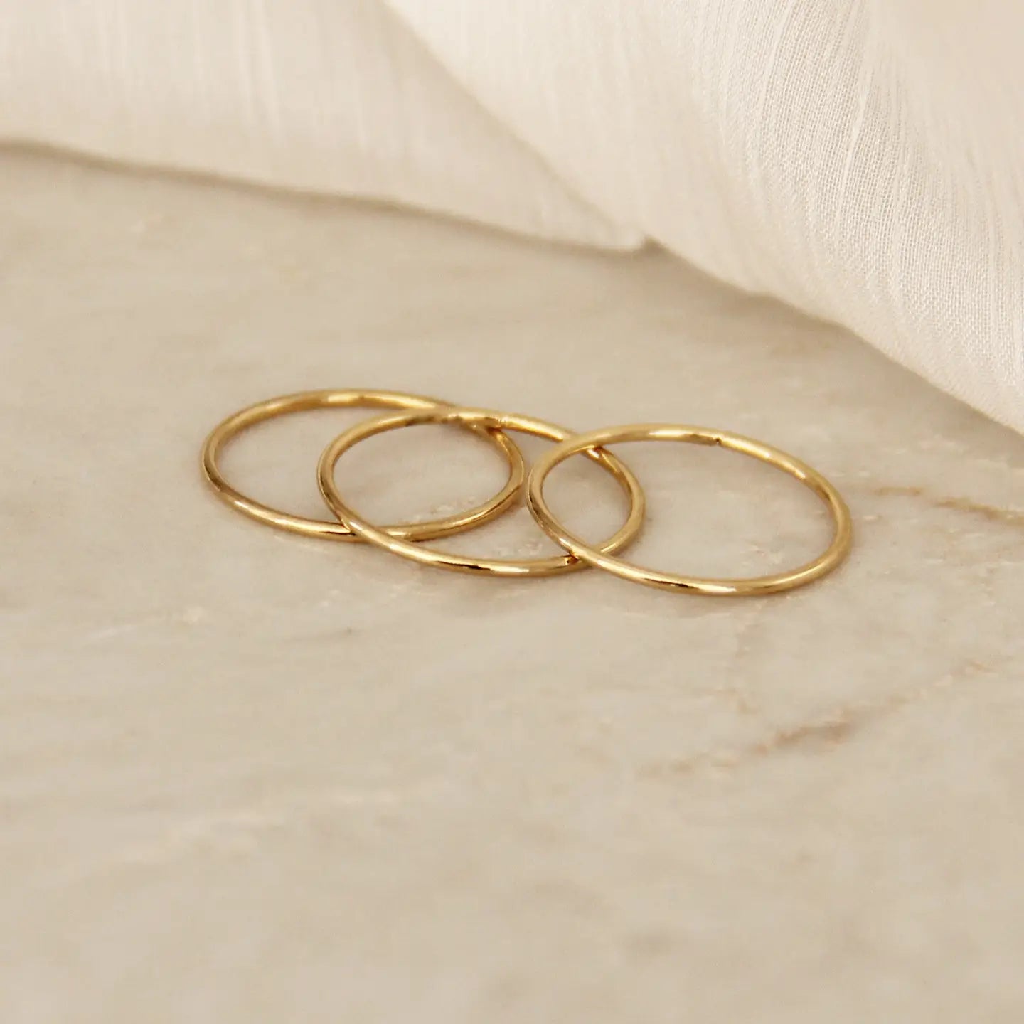 Grace Band Ring - Gold - Set of 3