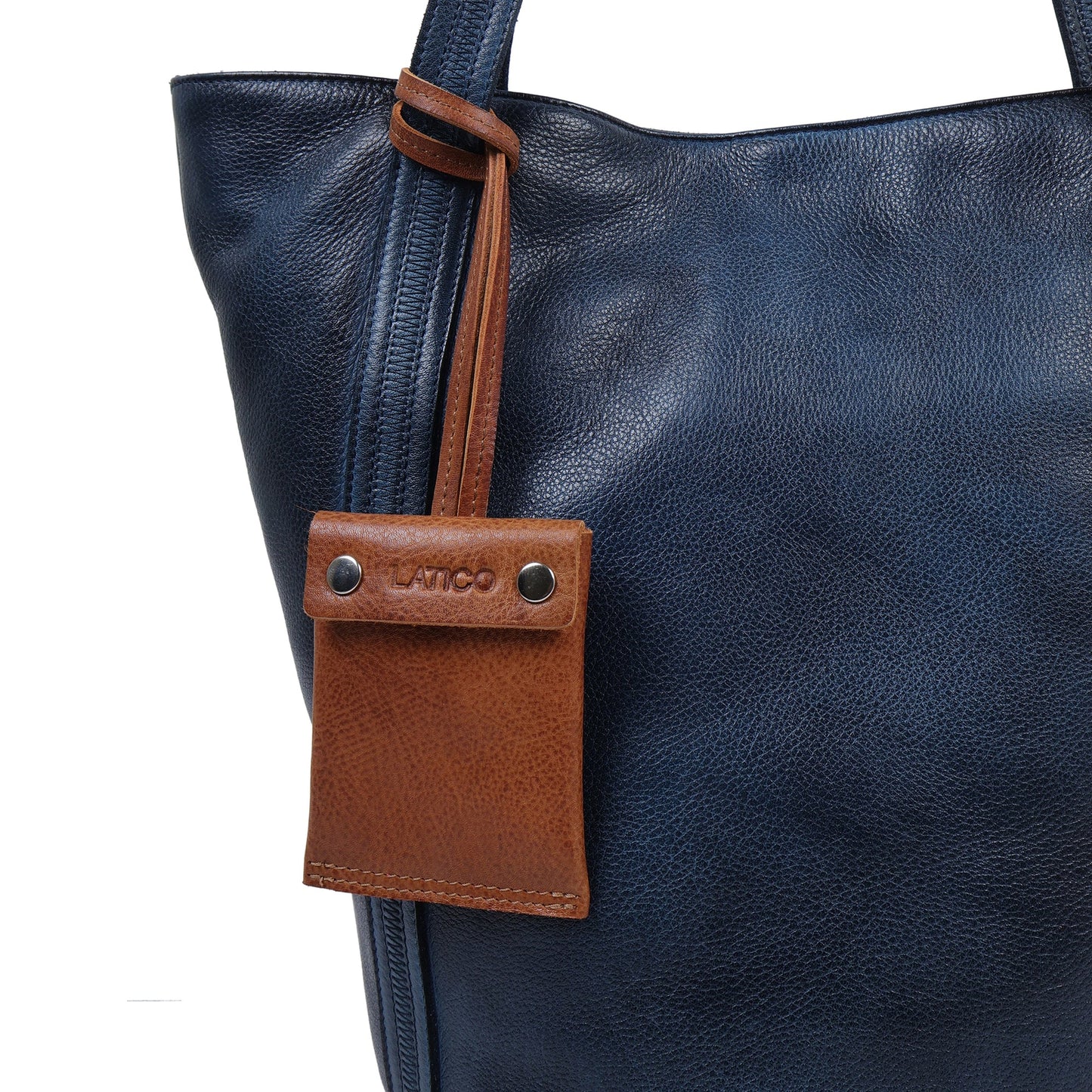 Compact Card Holder Charm - Camel