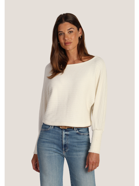 Andie Cable Knit Pullover Sweater - Winter White