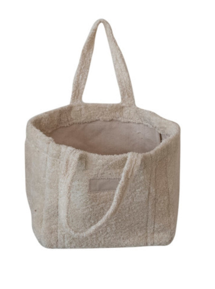Cotton Terry Tote Bag With Handles - Medium