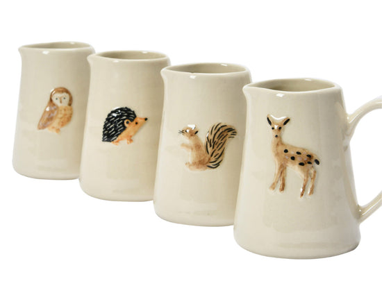 Load image into Gallery viewer, Hand-Painted Forest Animal Creamer - Squirrel
