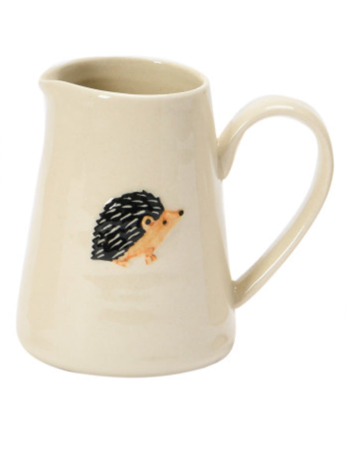 Hand-Painted Forest Animal Creamer - Hedgehog