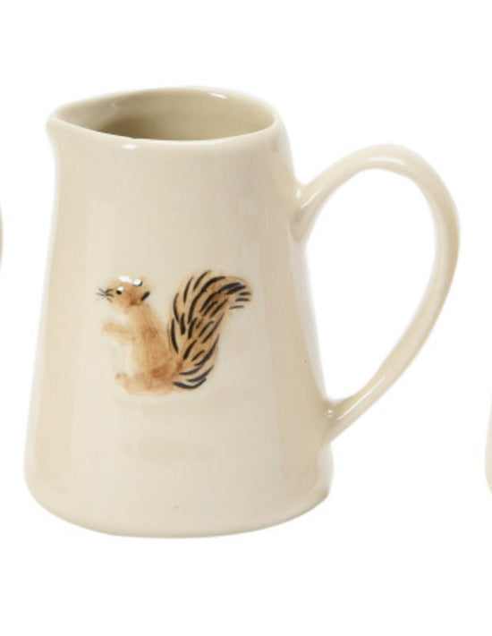 Load image into Gallery viewer, Hand-Painted Forest Animal Creamer - Squirrel
