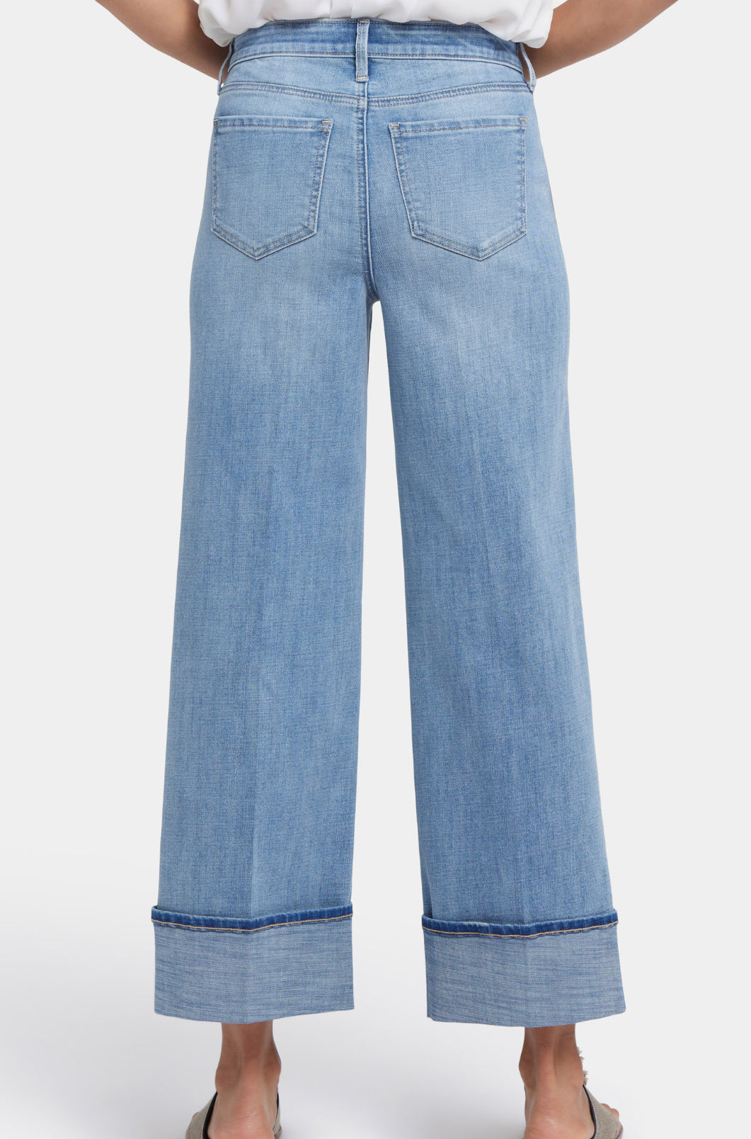Teresa Wide Leg Jeans with Wide Cuff - Madison River