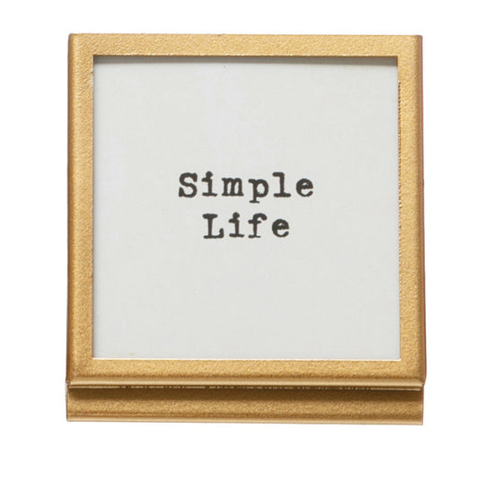 Frame with Uplifting Saying - “Simple Life”