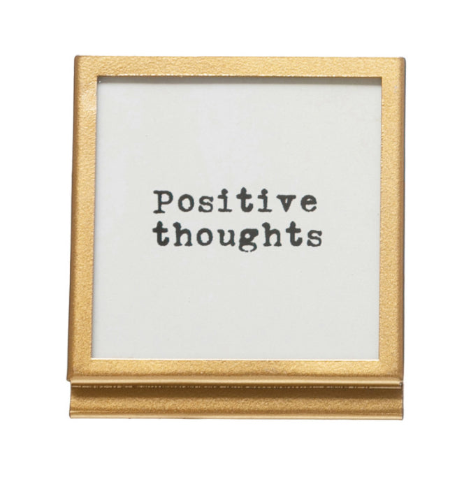 Creative Co-Op Frame with Uplifting Saying - “Positive Thoughts ...
