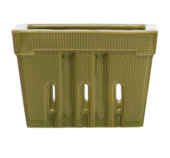 Load image into Gallery viewer, Textured Stoneware Berry Basket - Green
