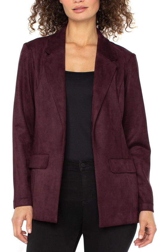 Boyfriend Blazer - Dark Oxblood