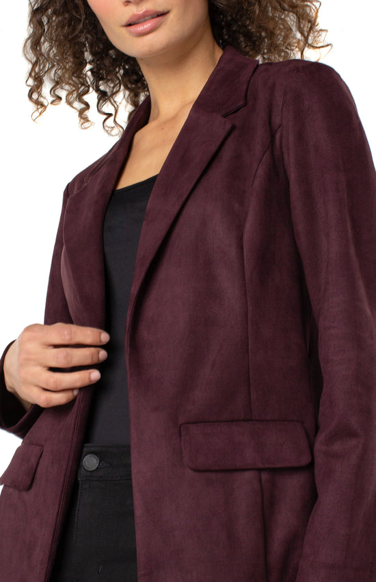 Boyfriend Blazer - Dark Oxblood