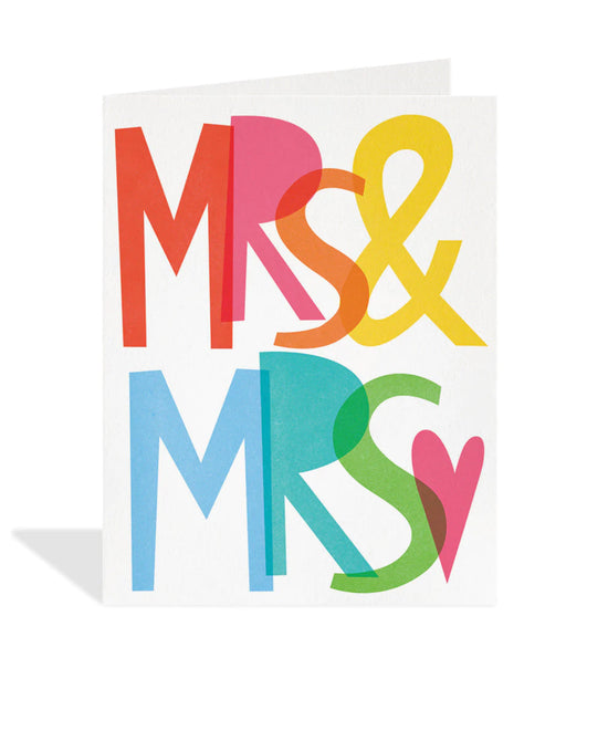Mrs. & Mrs. Wedding Card