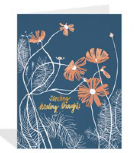 Healing Thoughts Sympathy Greeting Card