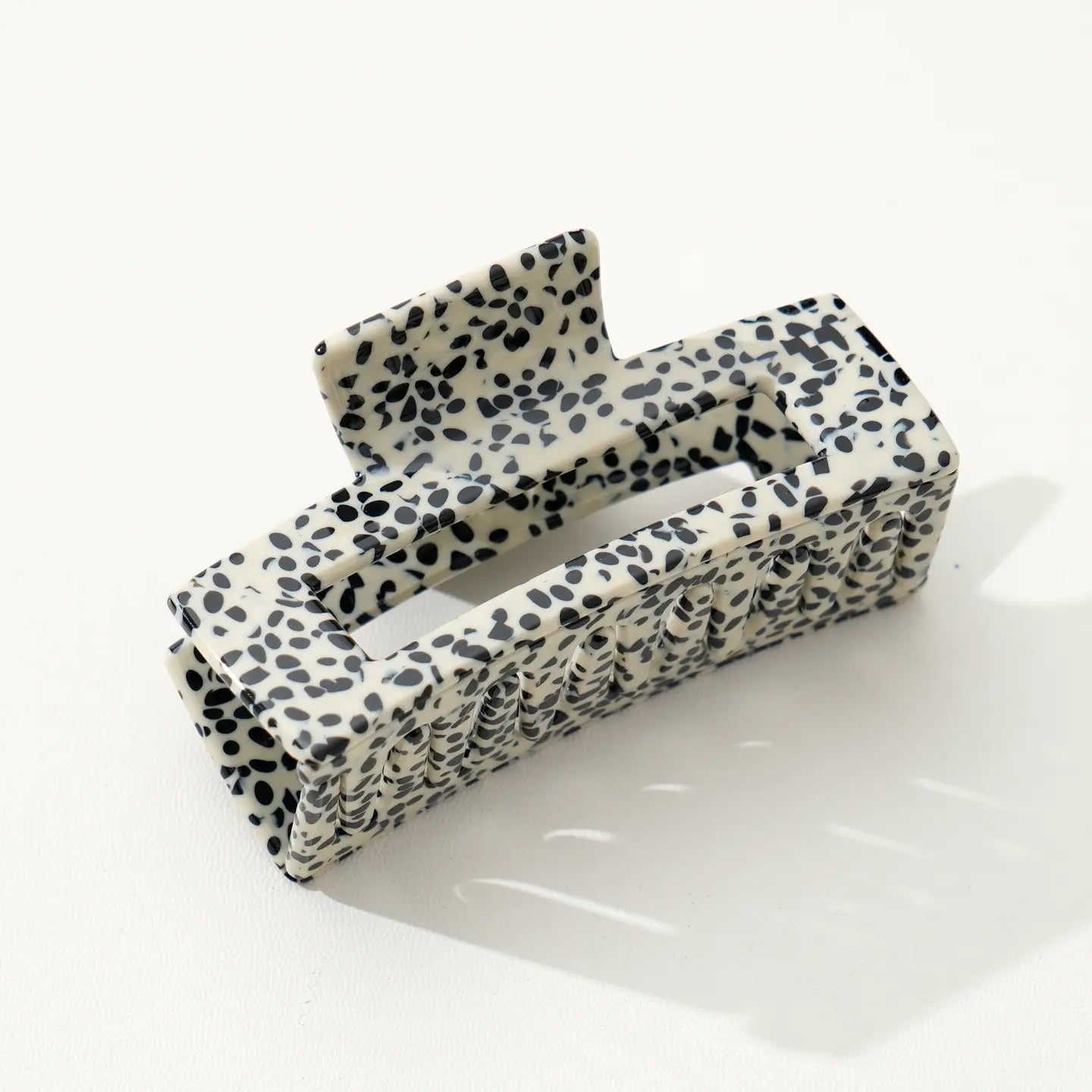 Luna Classic Claw Hair Clip - Black/White