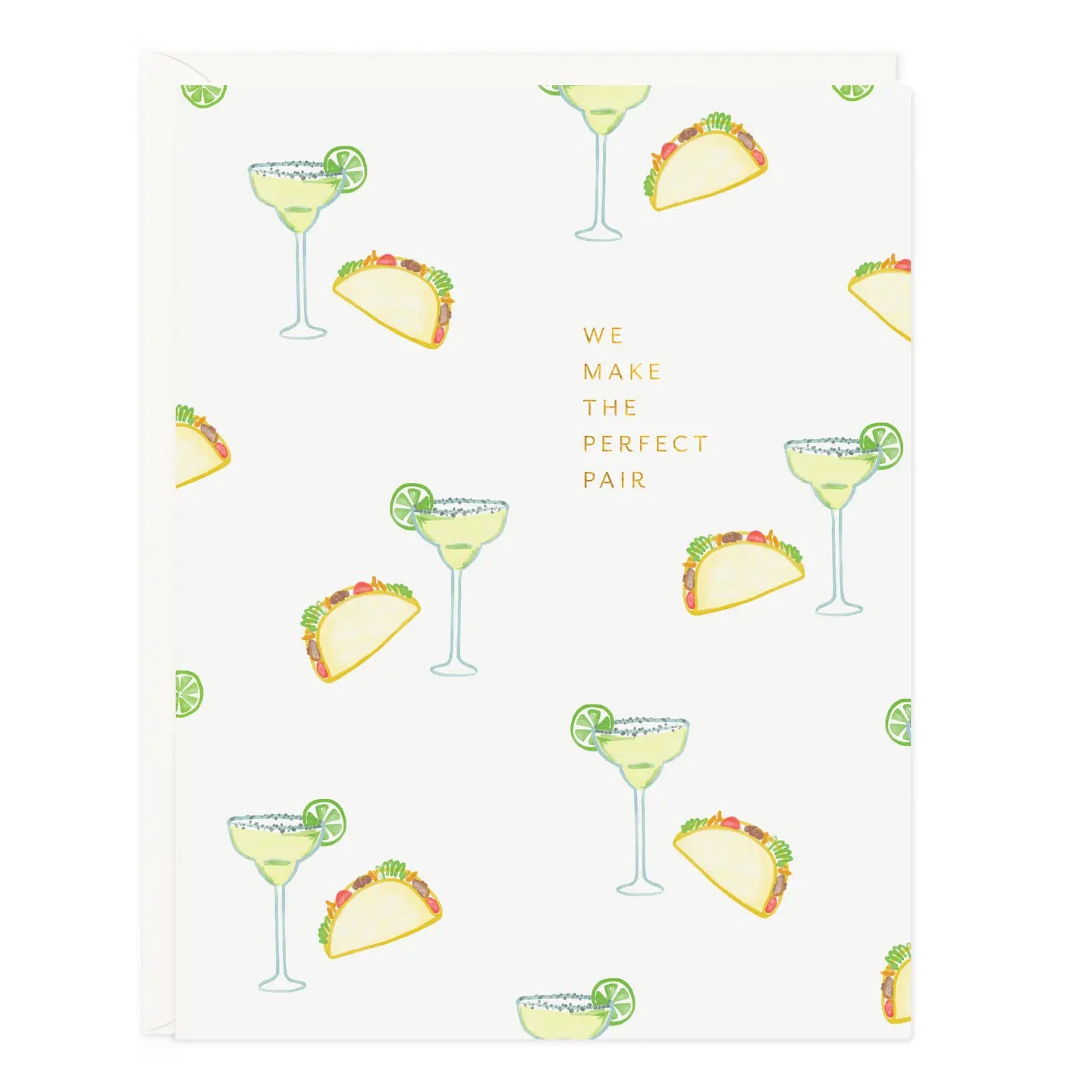 Taco Margarita Perfect Pair Greeting Card
