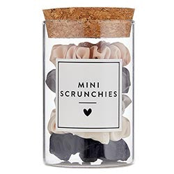 Satin Mini Scrunchies - Ivory Ombre