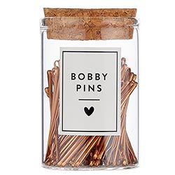 Bobby Pins in a Jar - Rose Gold