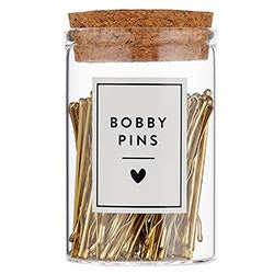 Bobby Pins in a Jar - Gold