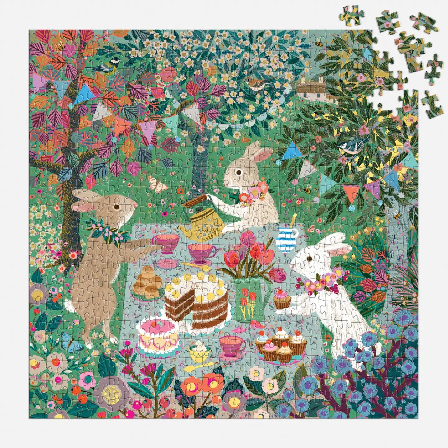 Spring Tea Party Jigsaw Puzzle