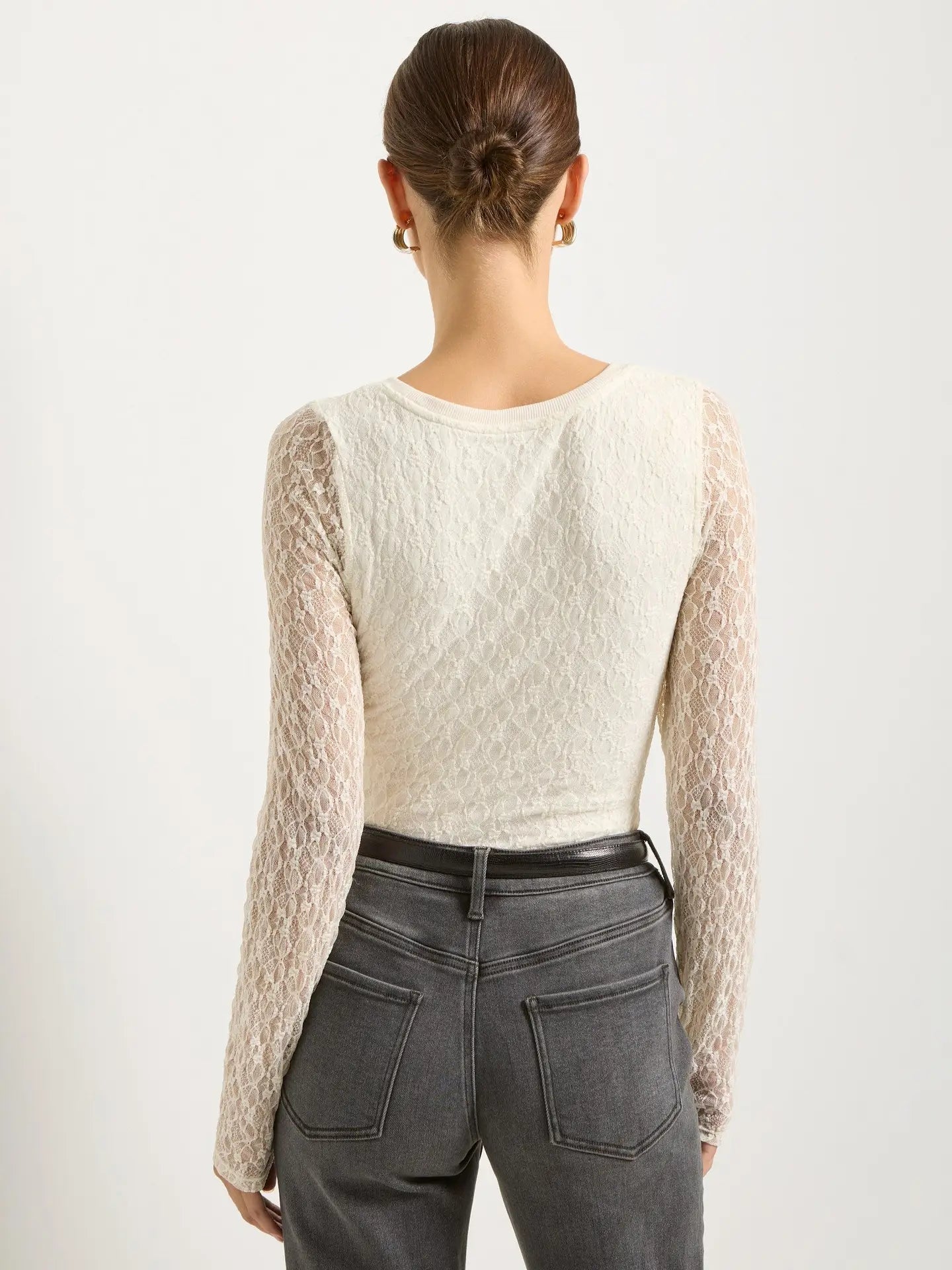 Flora Lace Top - Cream