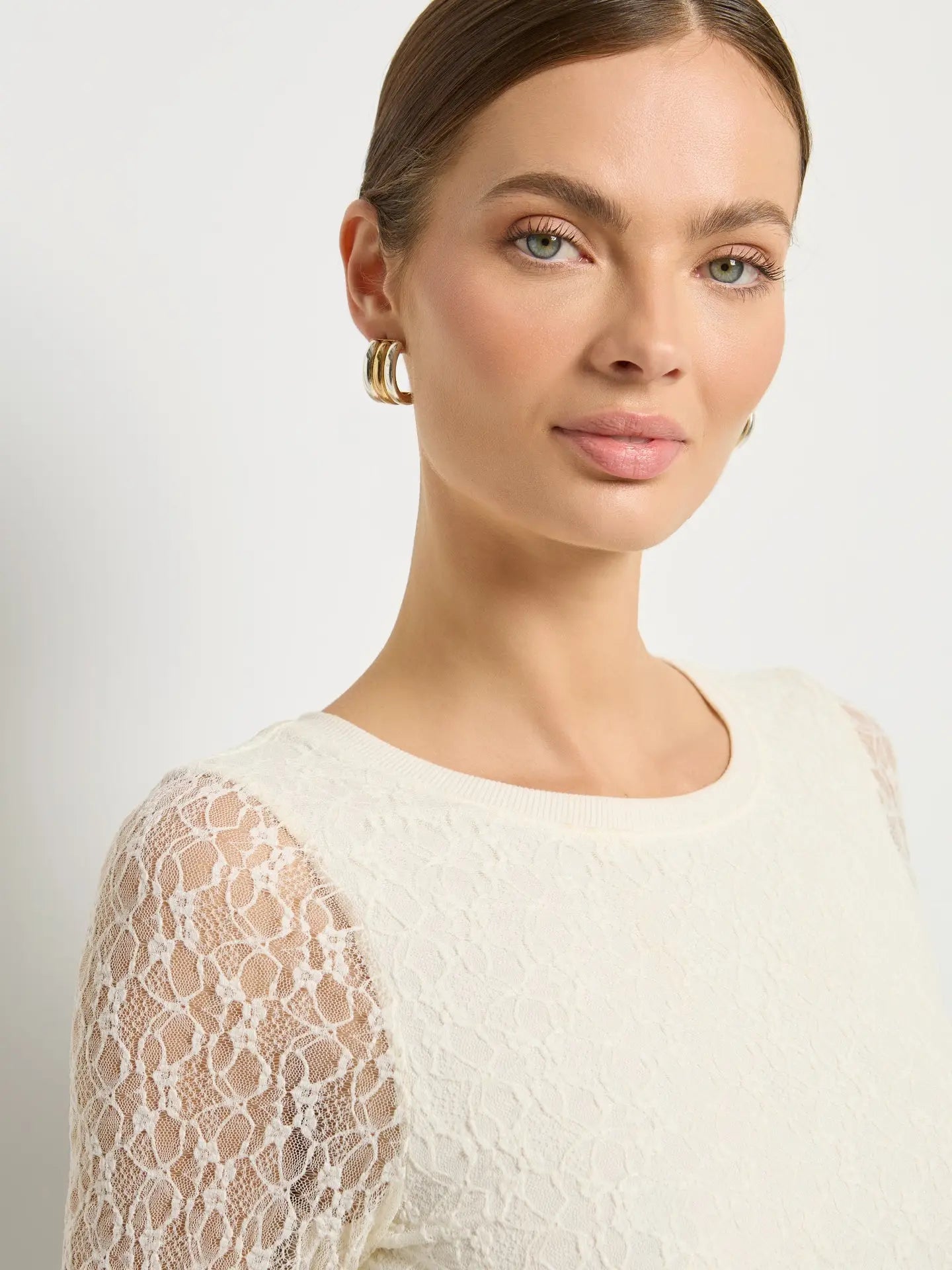 Flora Lace Top - Cream