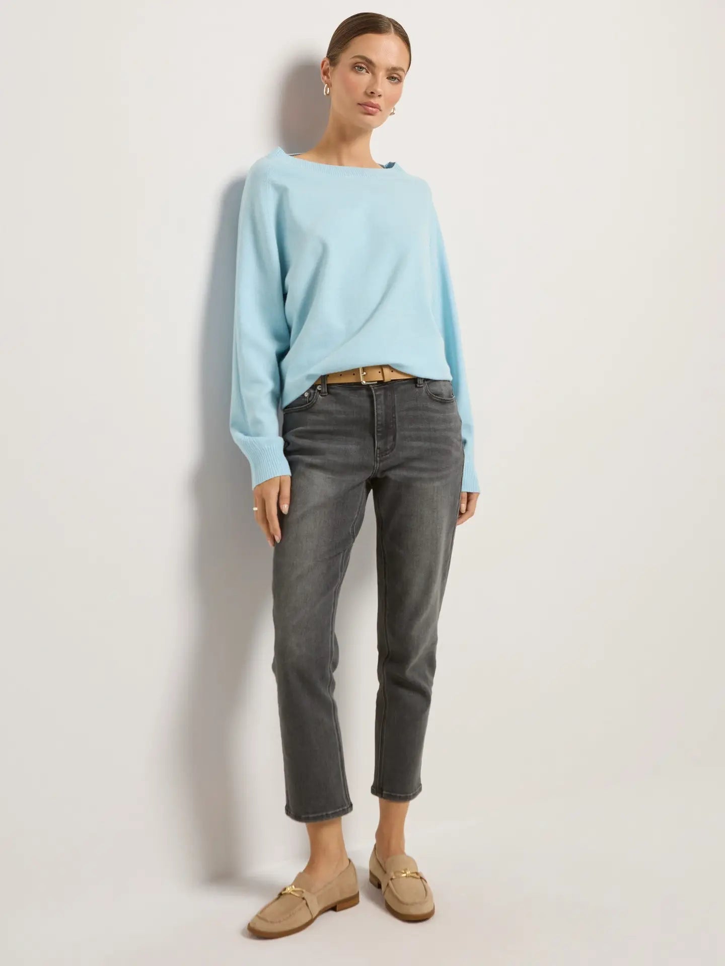 Harmony Tunic Sweater - Heather Ice