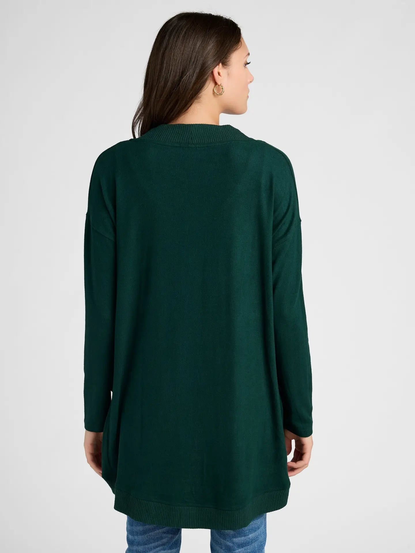 Cocoon Cardigan Sweater - Hunter Green