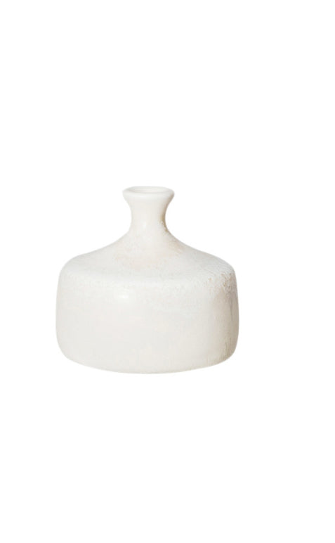 Stoneware Vase - Small White