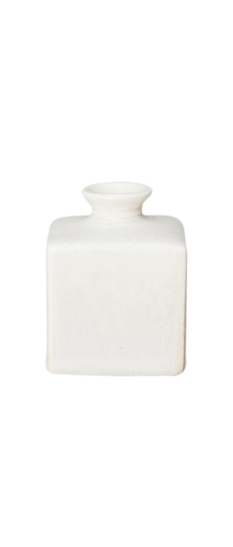 Stoneware Vase - Medium White